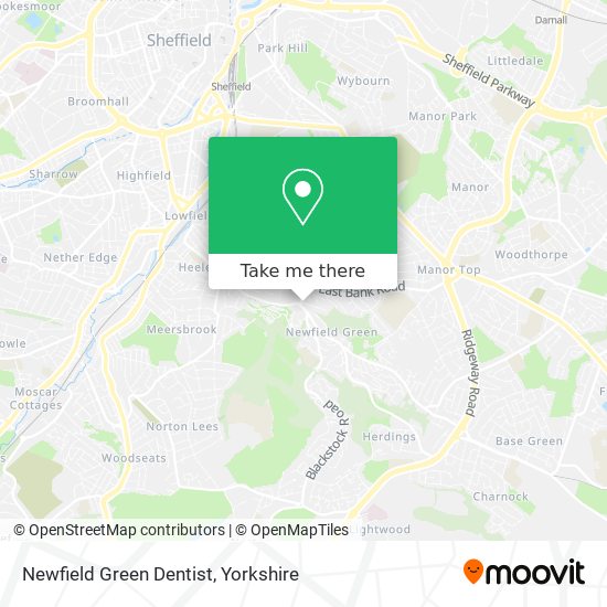 Newfield Green Dentist map