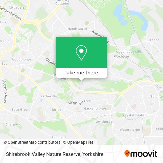 Shirebrook Valley Nature Reserve map