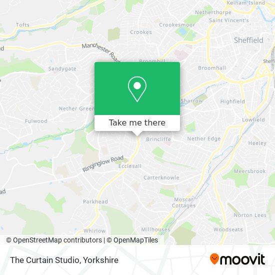The Curtain Studio map
