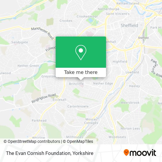 The Evan Cornish Foundation map