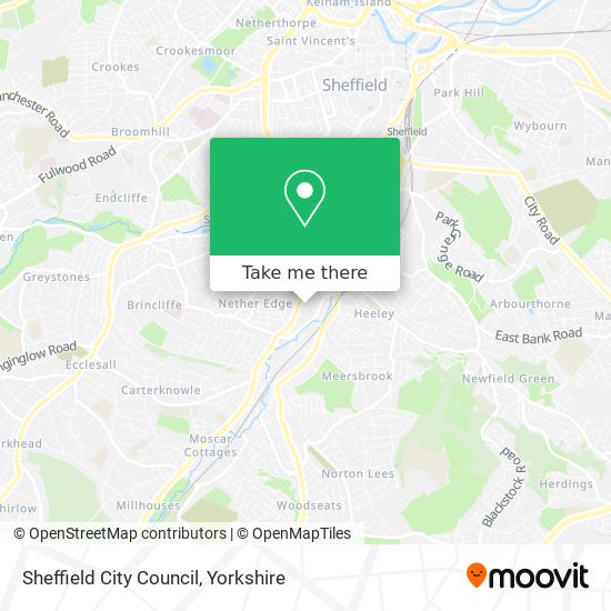 Sheffield City Council map