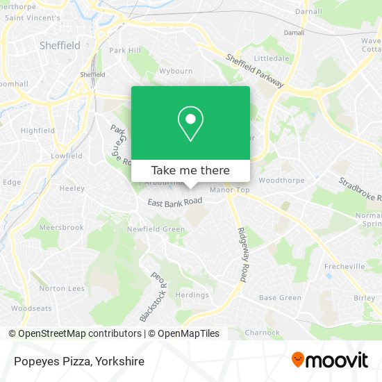 Popeyes Pizza map