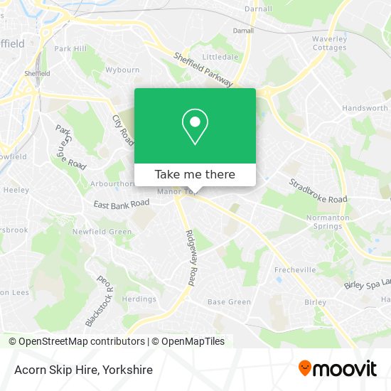 Acorn Skip Hire map