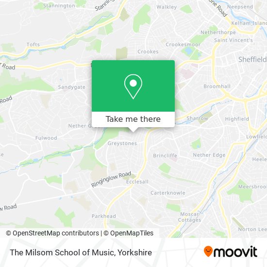 The Milsom School of Music map