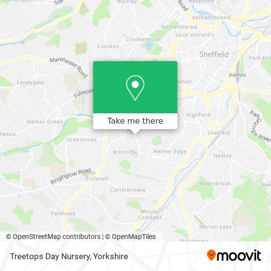 Treetops Day Nursery map