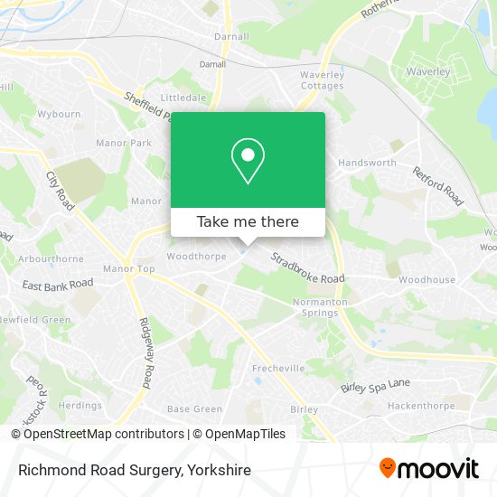 Richmond Road Surgery map