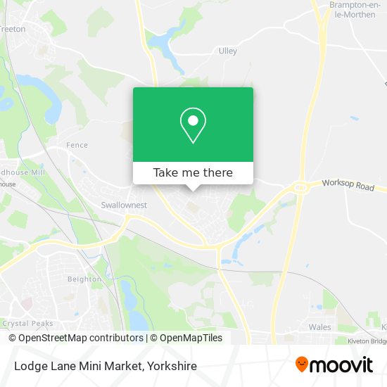 Lodge Lane Mini Market map