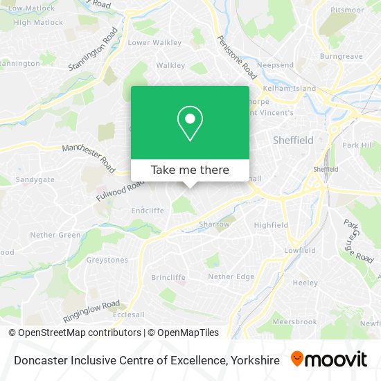 Doncaster Inclusive Centre of Excellence map