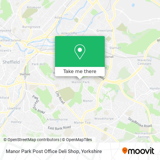 Manor Park Post Office Deli Shop map