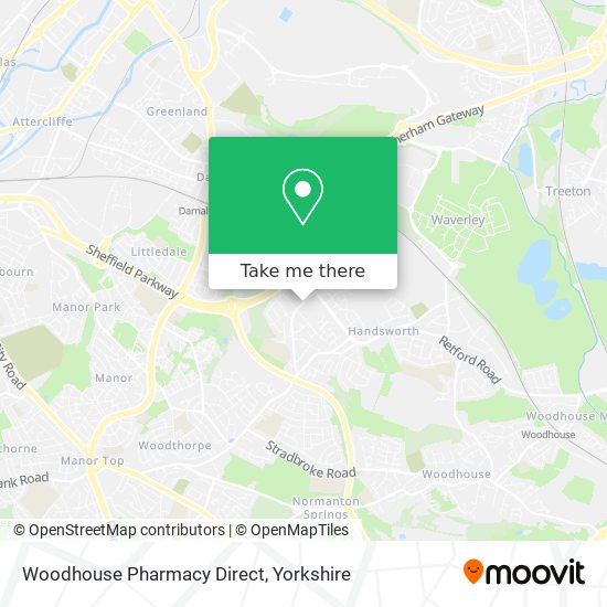 Woodhouse Pharmacy Direct map