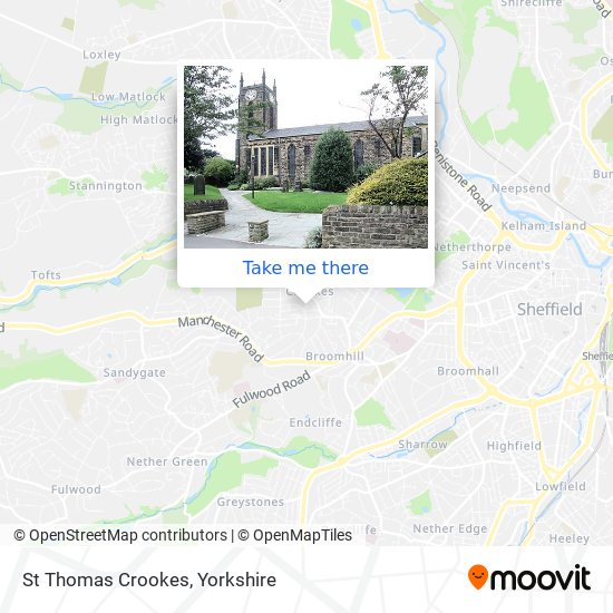 St Thomas Crookes map