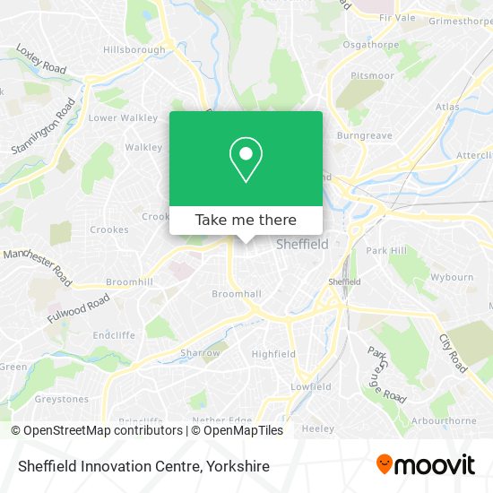 Sheffield Innovation Centre map