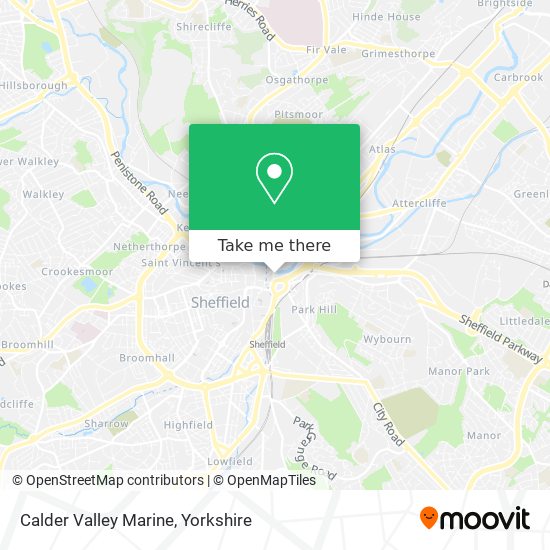 Calder Valley Marine map
