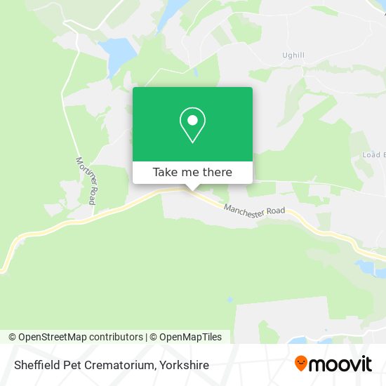 Sheffield Pet Crematorium map