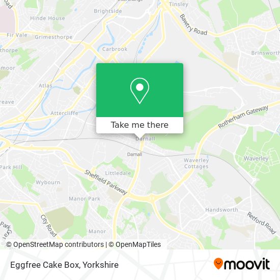 Eggfree Cake Box map