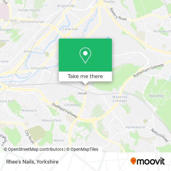 Rhee's Nails map