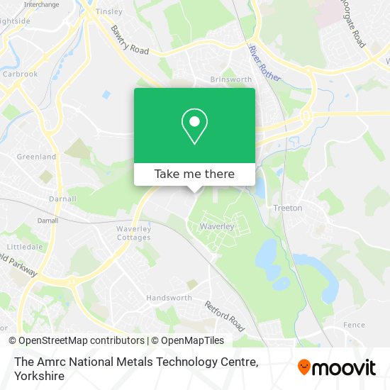 The Amrc National Metals Technology Centre map