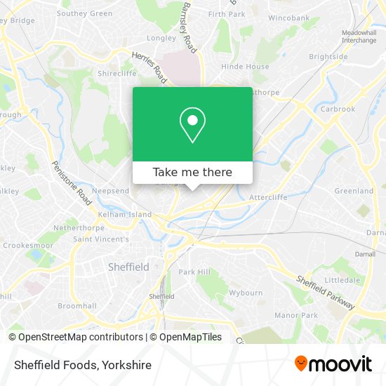 Sheffield Foods map