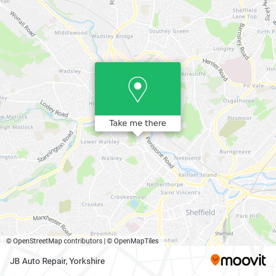 JB Auto Repair map