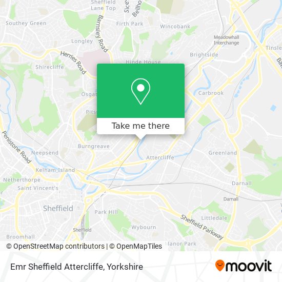 Emr Sheffield Attercliffe map