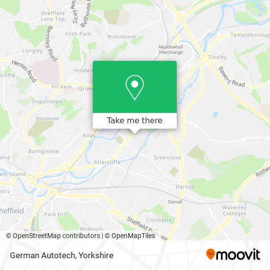 German Autotech map