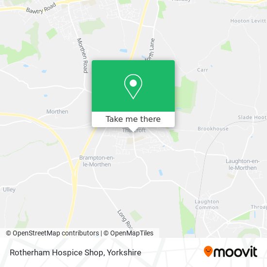Rotherham Hospice Shop map