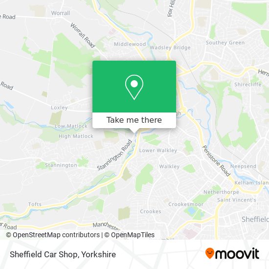 Sheffield Car Shop map