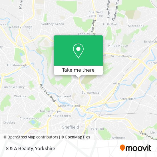 S & A Beauty map