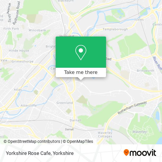 Yorkshire Rose Cafe map