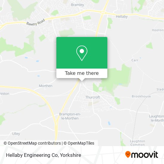 Hellaby Engineering Co map