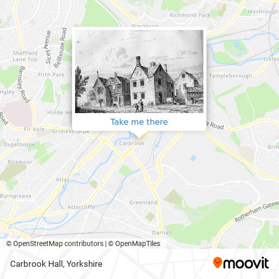 Carbrook Hall map