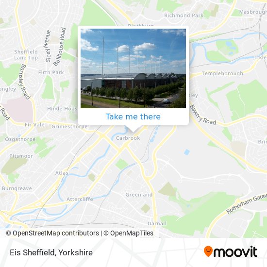 Eis Sheffield map