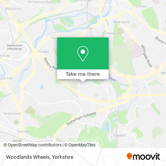 Woodlands Wheels map
