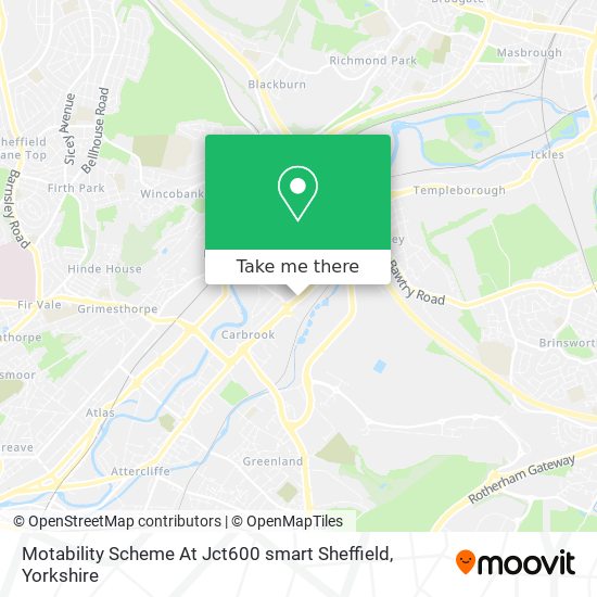 Motability Scheme At Jct600 smart Sheffield map