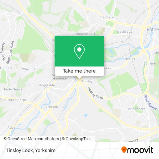 Tinsley Lock map