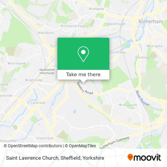 Saint Lawrence Church, Sheffield map