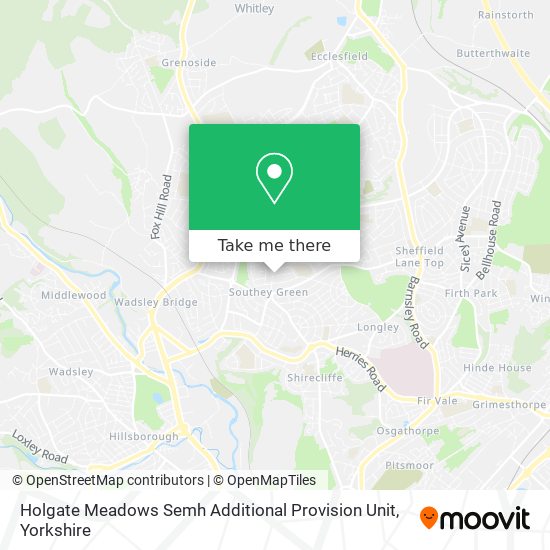 Holgate Meadows Semh Additional Provision Unit map