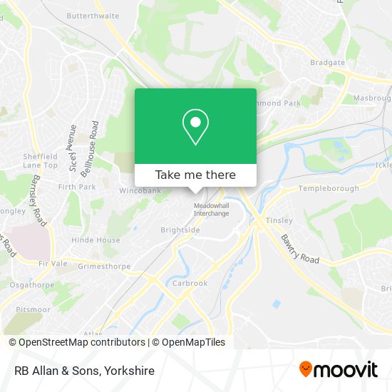 RB Allan & Sons map