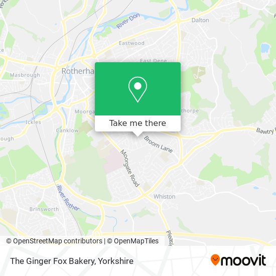 The Ginger Fox Bakery map