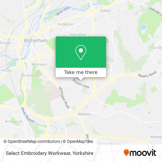 Select Embroidery Workwear map