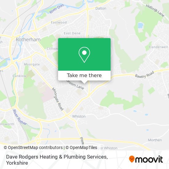 Dave Rodgers Heating & Plumbing Services map