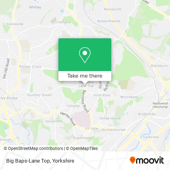 Big Baps-Lane Top map