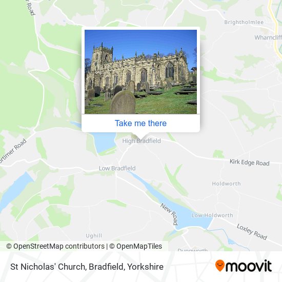 St Nicholas' Church, Bradfield map