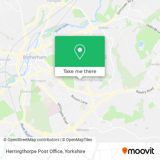 Herringthorpe Post Office map