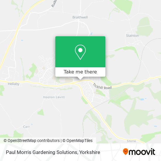 Paul Morris Gardening Solutions map