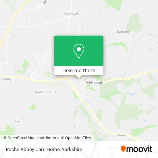 Roche Abbey Care Home map