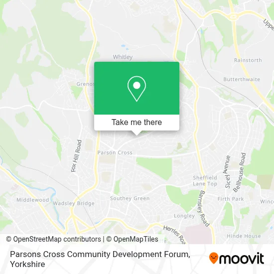 Parsons Cross Community Development Forum map
