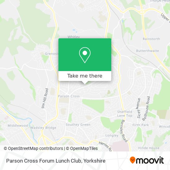 Parson Cross Forum Lunch Club map