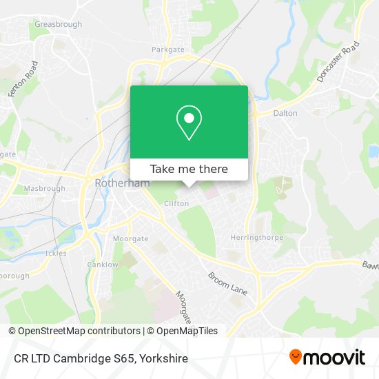 CR LTD Cambridge S65 map