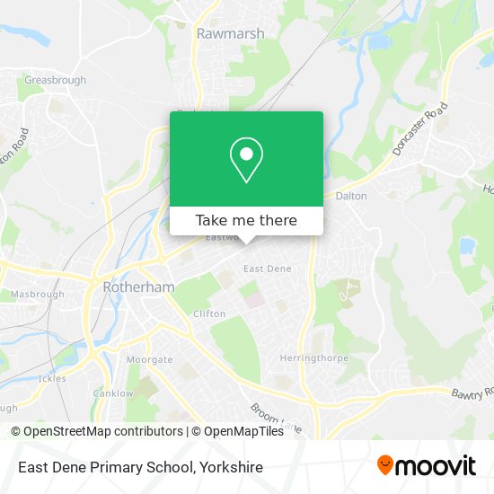 East Dene Primary School map